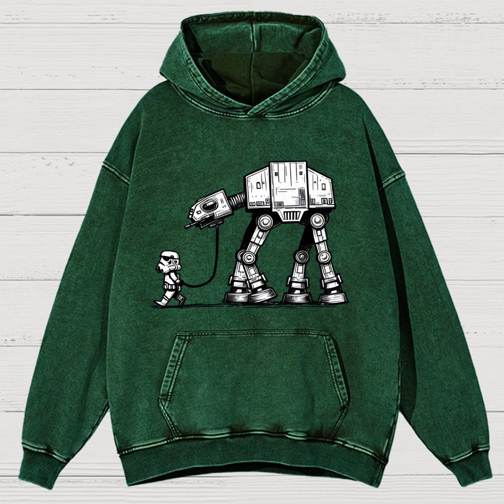 Cosmic Robot Dog - Planetary Skirmishes Vintage Distressed Hoodie