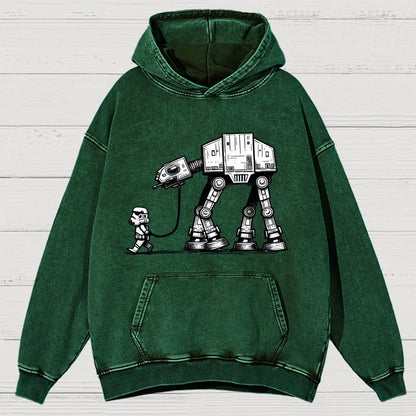 Cosmic Robot Dog - Planetary Skirmishes Vintage Distressed Hoodie