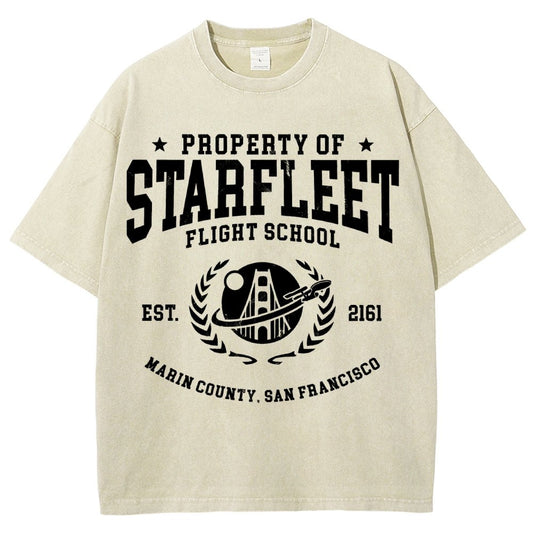 Academy Flight School Vintage Distressed T-shirt