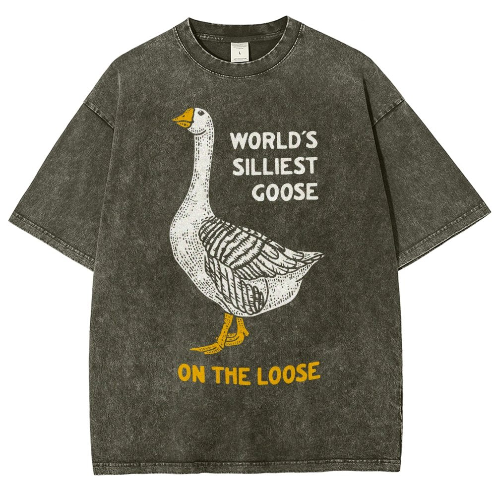 World's Silliest Goose Vintage Distressed T-shirt