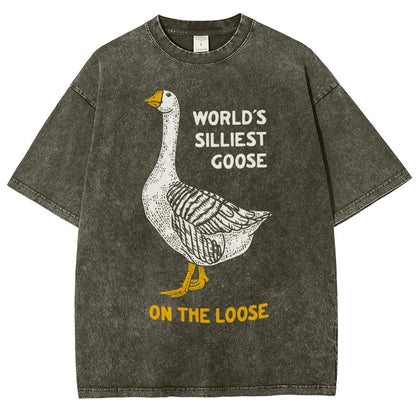 World's Silliest Goose Vintage Distressed T-shirt