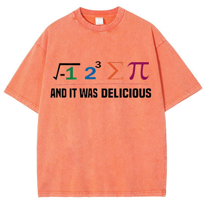 I Ate Some Pie And It Was Delicious I Ate Some Pi Math Vintage Distressed T-shirt