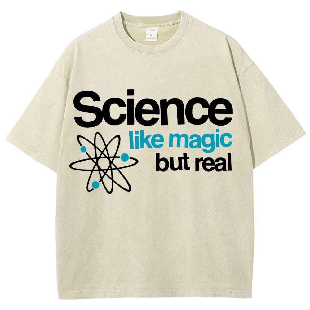 Science Like Magic But Real Vintage Distressed T-shirt