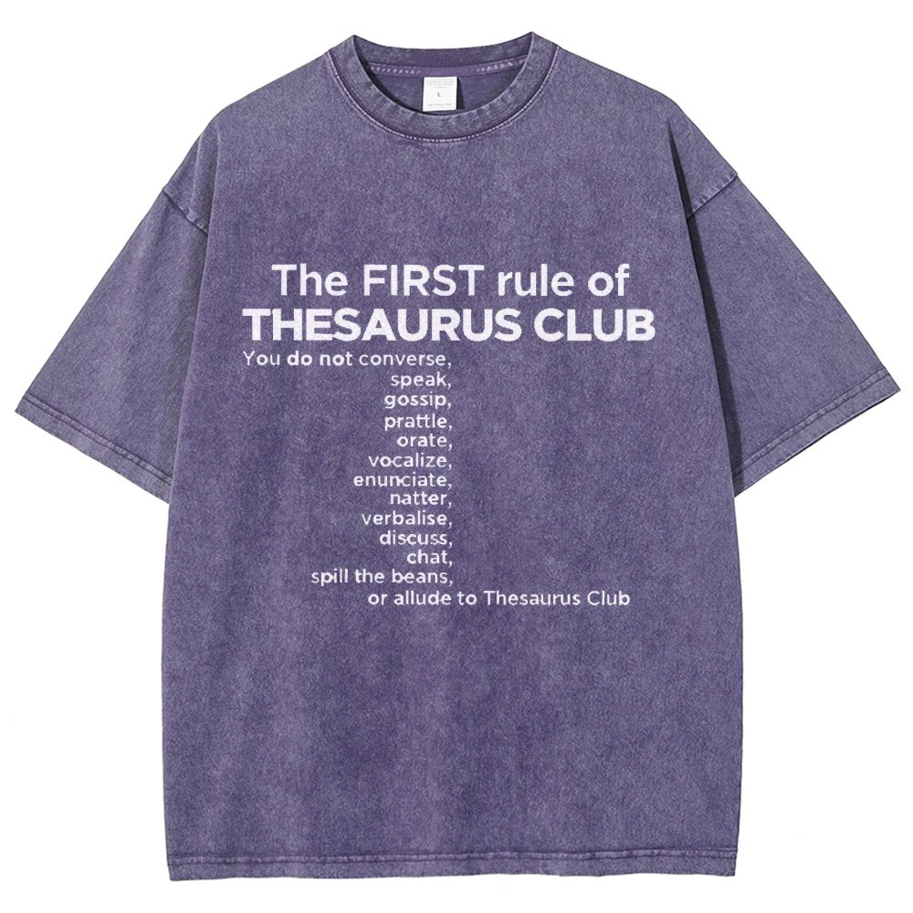 Thesaurus Club Confidential Vintage Distressed T-shirt