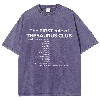 Thesaurus Club Confidential Vintage Distressed T-shirt