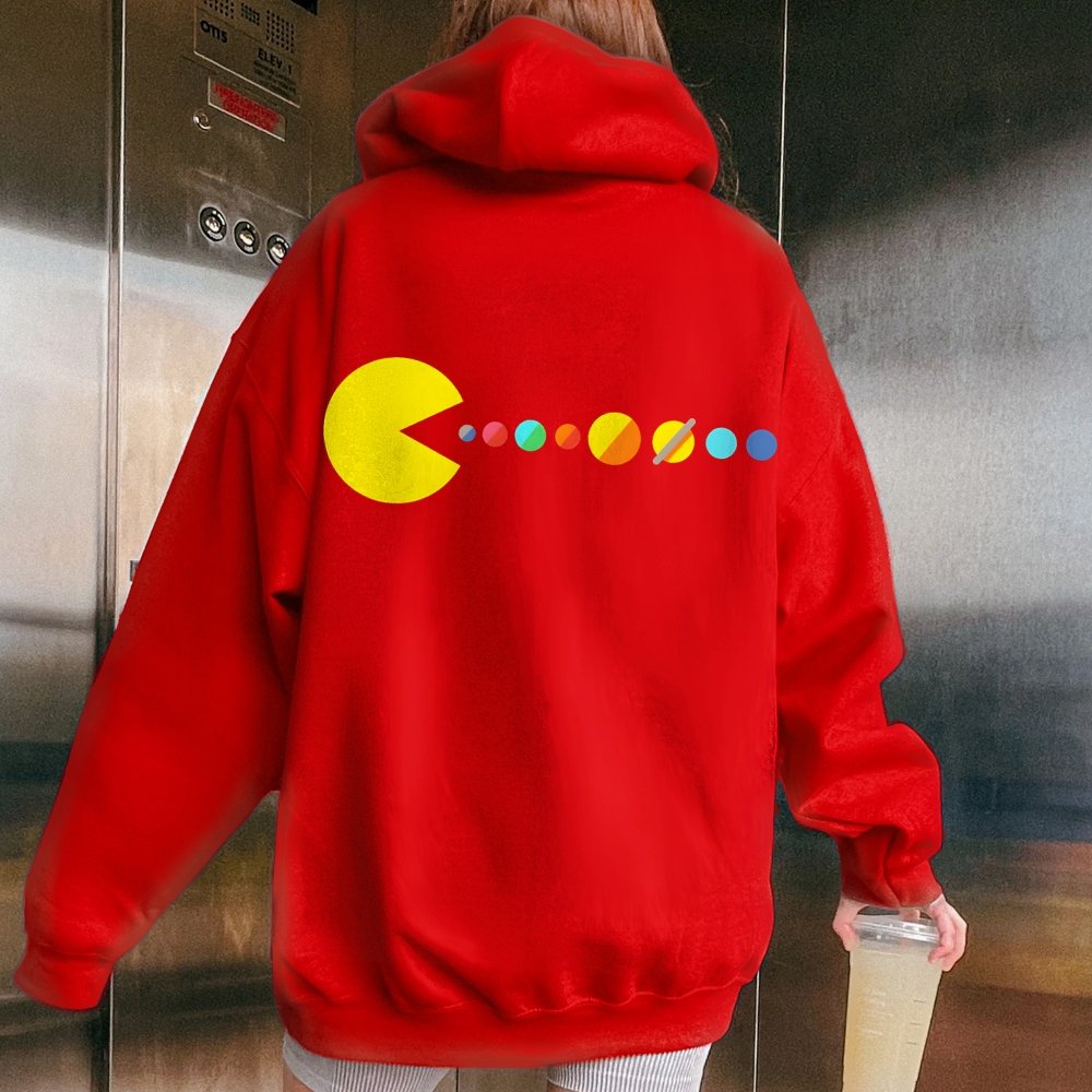 Mister Universe Printed Back Unisex Cotton Hoodie
