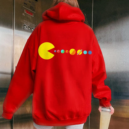 Mister Universe Printed Back Unisex Cotton Hoodie
