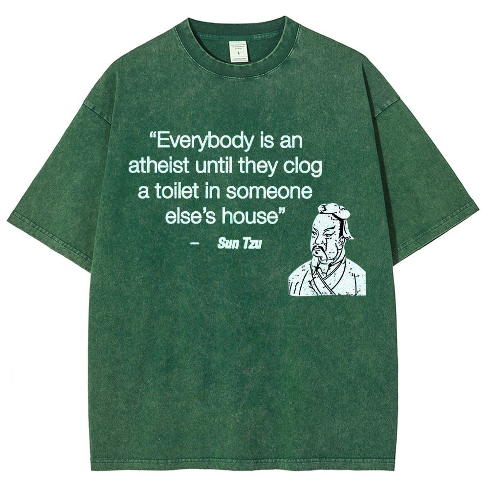 Funny Sun Tzu Saying Vintage Distressed T-shirt