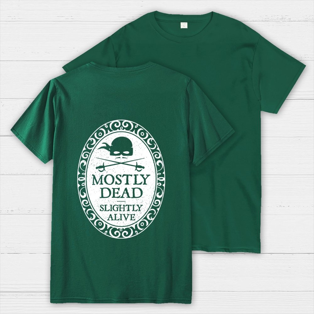 Mostly Dead Front And Back Printing Geek T-Shirt