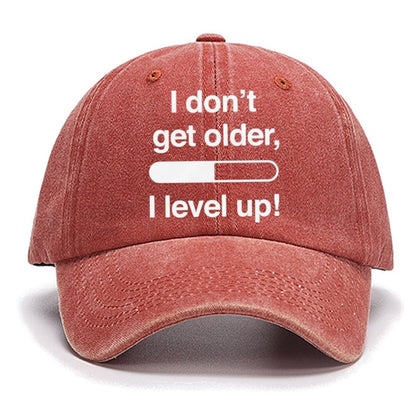 I Don't Get Older I Level Up - Funny Gamer Cotton Hat