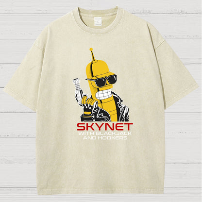 Cyber Force With Hookers And Blackjack Vintage Distressed T-shirt