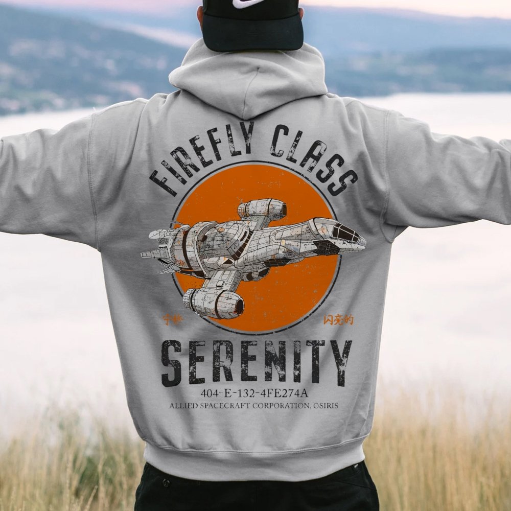 Retro Smugglers Nerdy Printed Back Cotton Hoodie