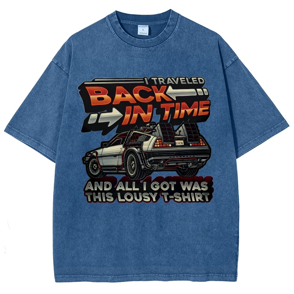 Time Travel Vintage Distressed T-shirt