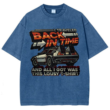 Time Travel Vintage Distressed T-shirt