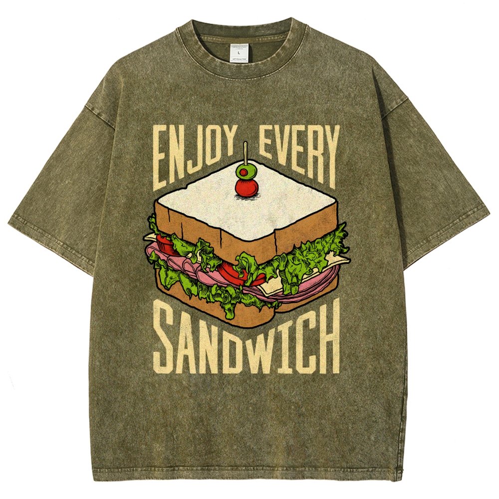 Enjoy Every Sandwich Vintage Distressed T-shirt