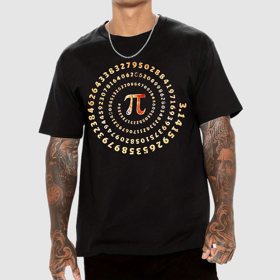 Pi Spiral Geek T-Shirt