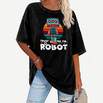 Trust Me I'm A Robot Vintage Distressed T-shirt
