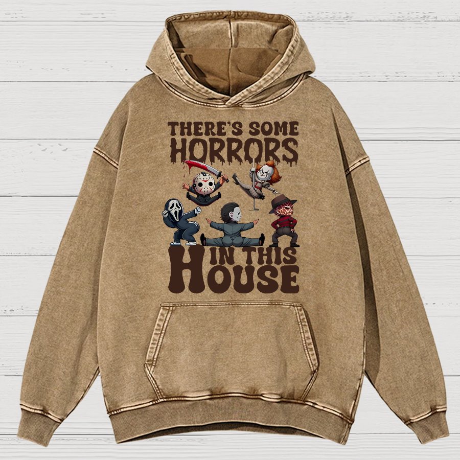 Halloween Horror Movies Vintage Distressed Hoodie