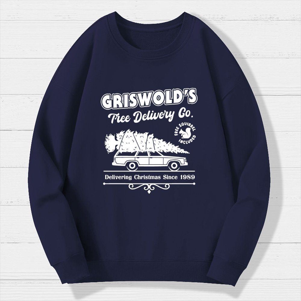 Holiday Tree Delivery Geek Cotton Sweatshirt