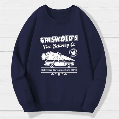Holiday Tree Delivery Geek Cotton Sweatshirt