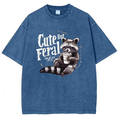 Cute But Feral Vintage Distressed T-shirt