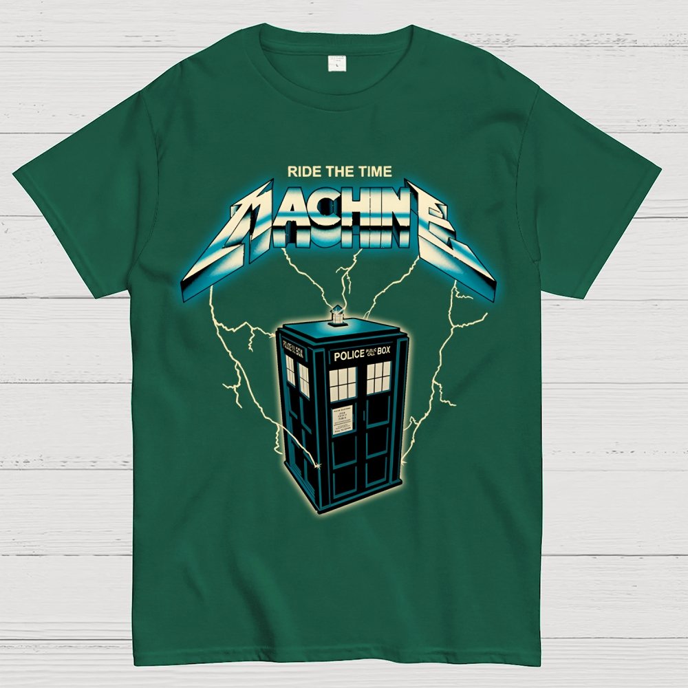 Ride the Time Machine Geek T-Shirt