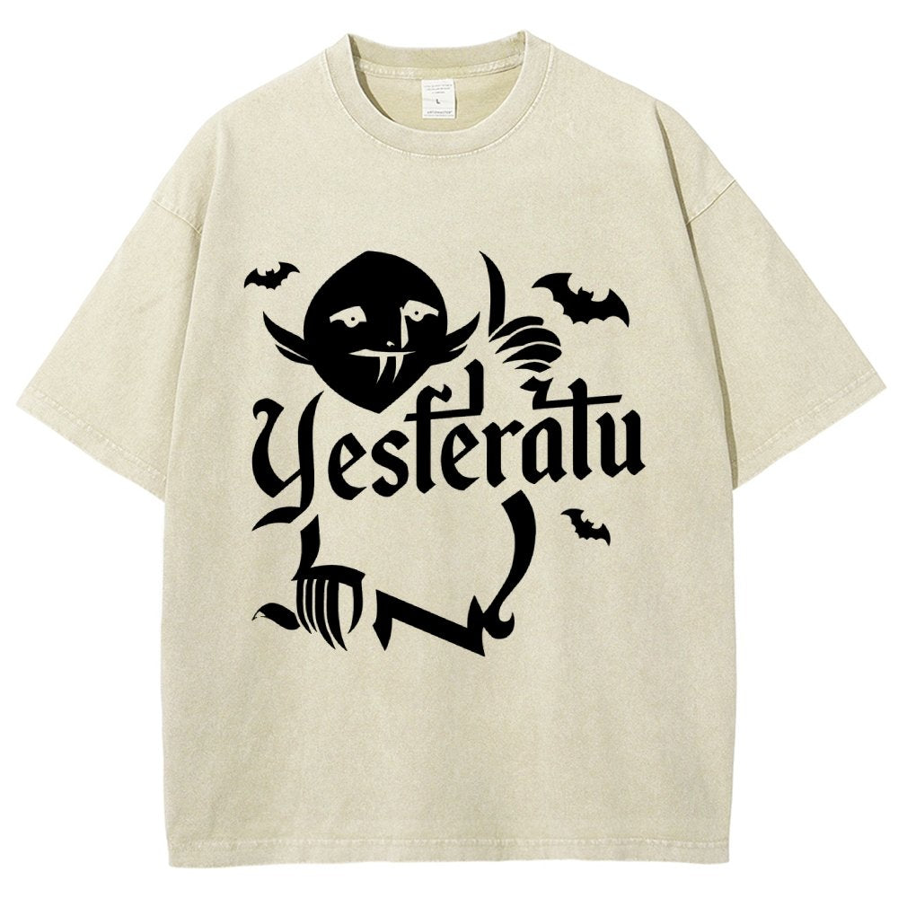 Mysterious Creature Vintage Distressed T-shirt