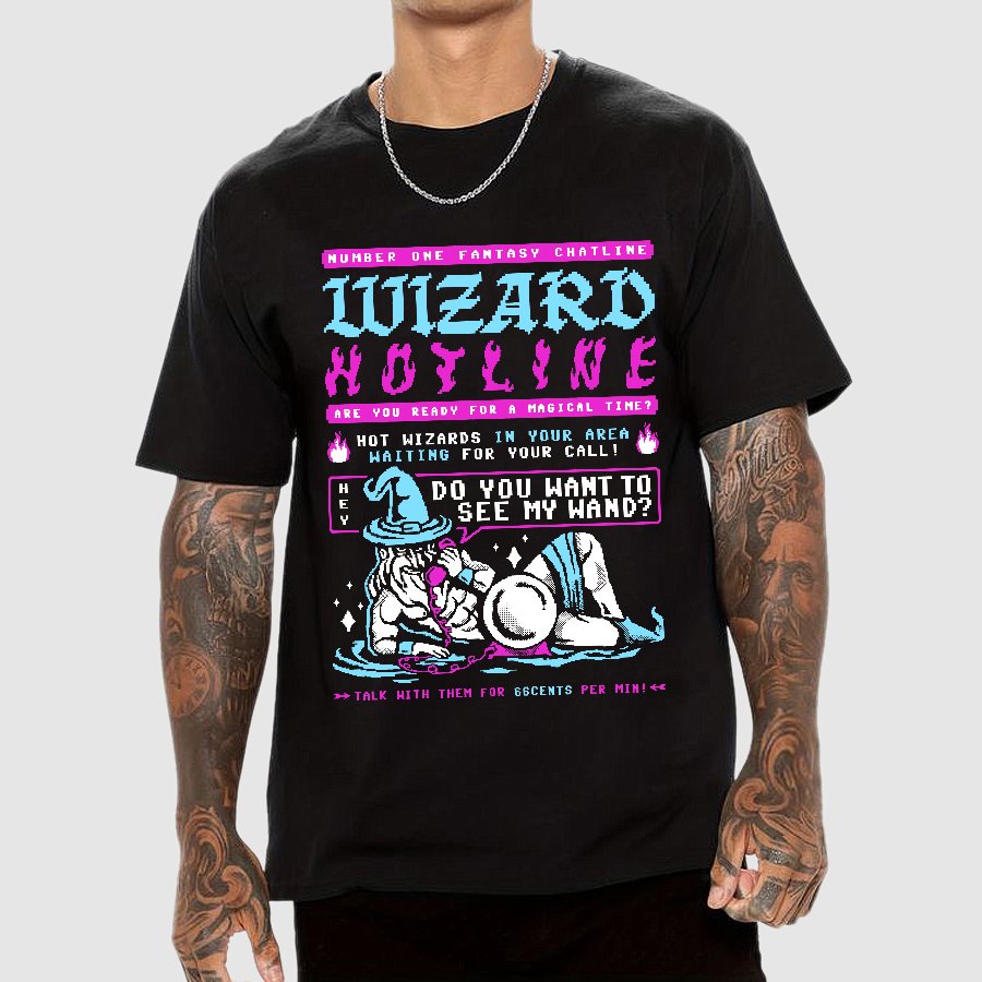 Wizard Hotline Geek T-Shirt