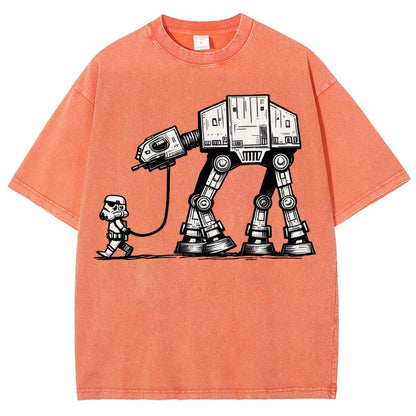 Empire Robot Dog - Galactic Skirmishes Vintage Distressed T-shirt