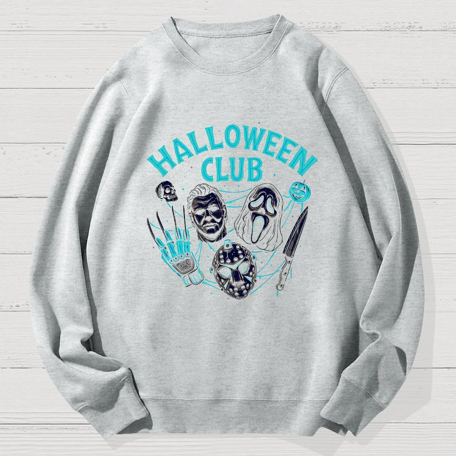 Halloween Club Geek Cotton Sweatshirt