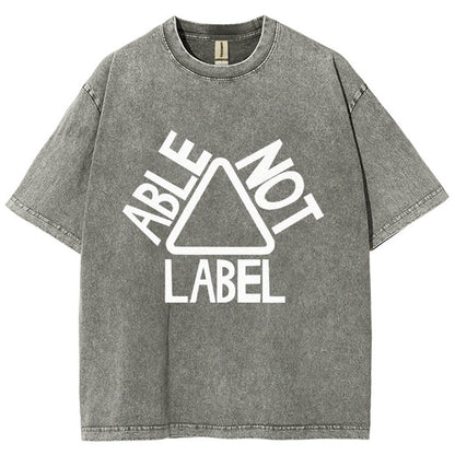 See the Able Not the Label Awareness Vintage Distressed T-shirt