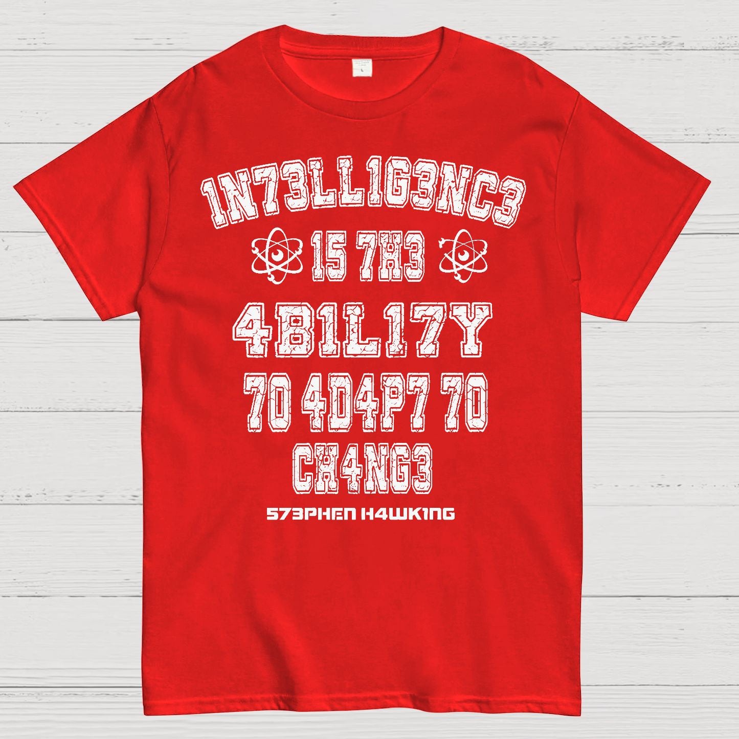 Stephen Hawking Intelligence Science Geek T-Shirt