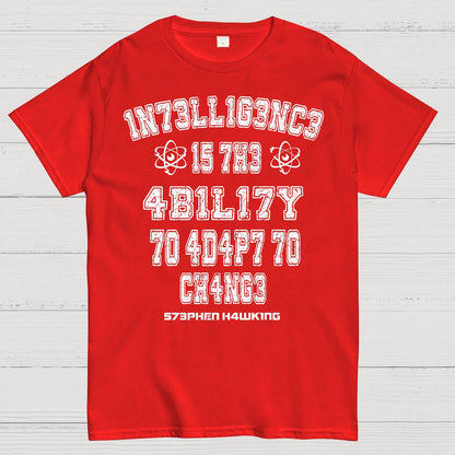 Stephen Hawking Intelligence Science Geek T-Shirt