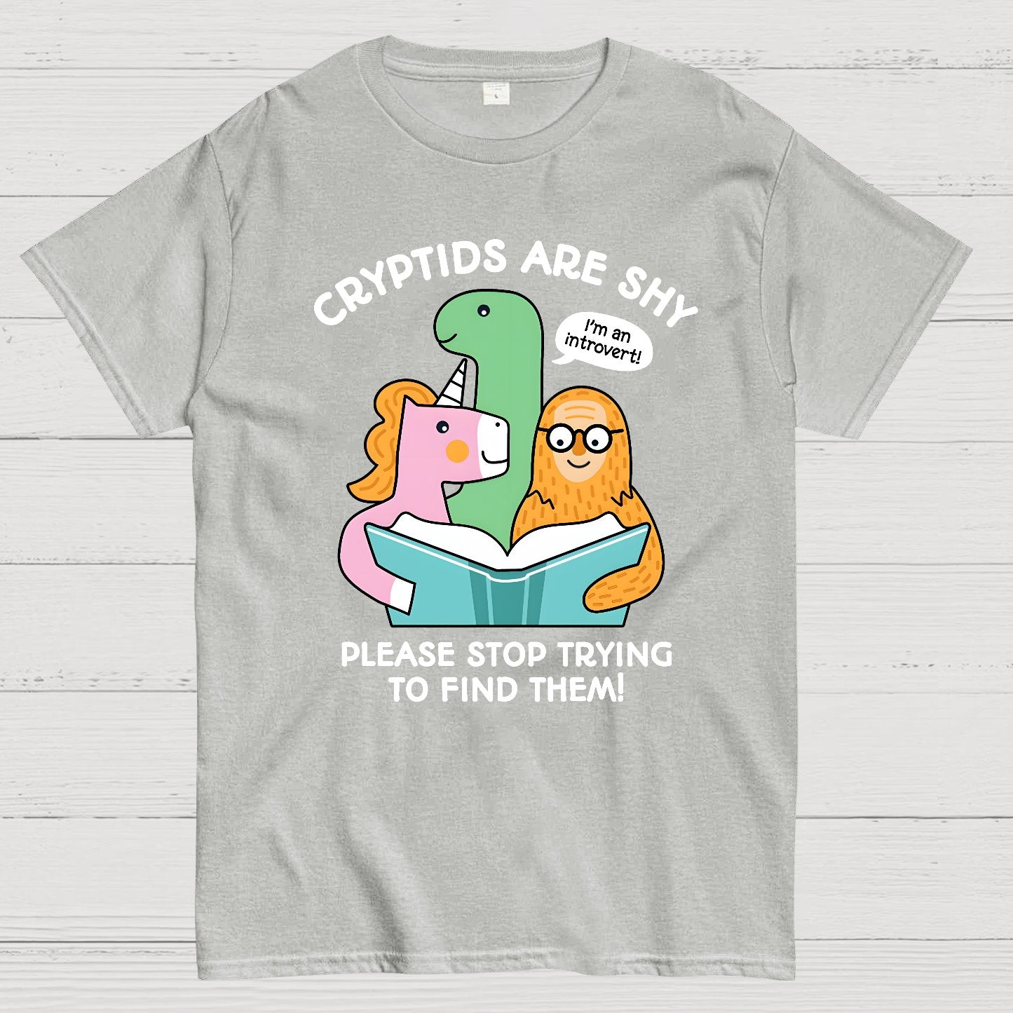 Cryptids are Shy Geek T-Shirt