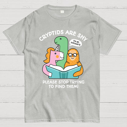 Cryptids are Shy Geek T-Shirt