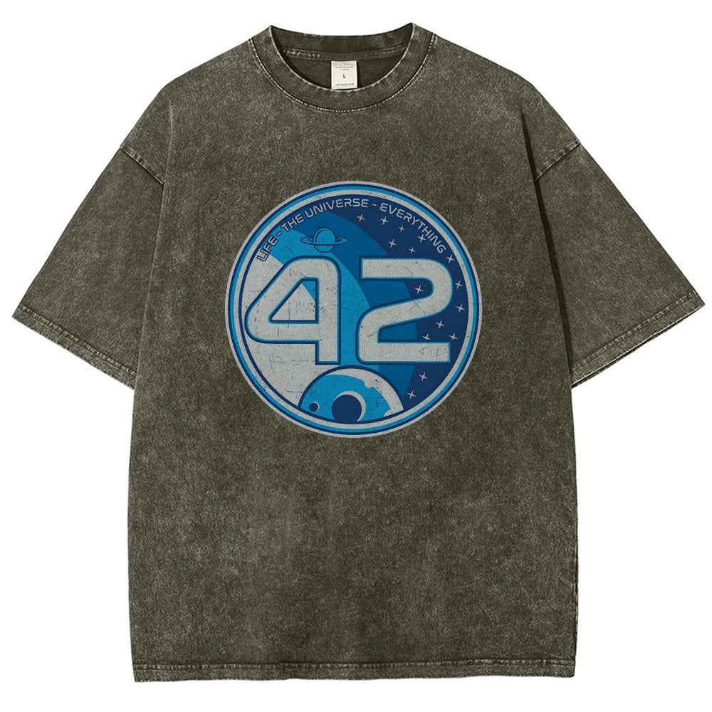 42- The Answer Vintage Distressed T-shirt