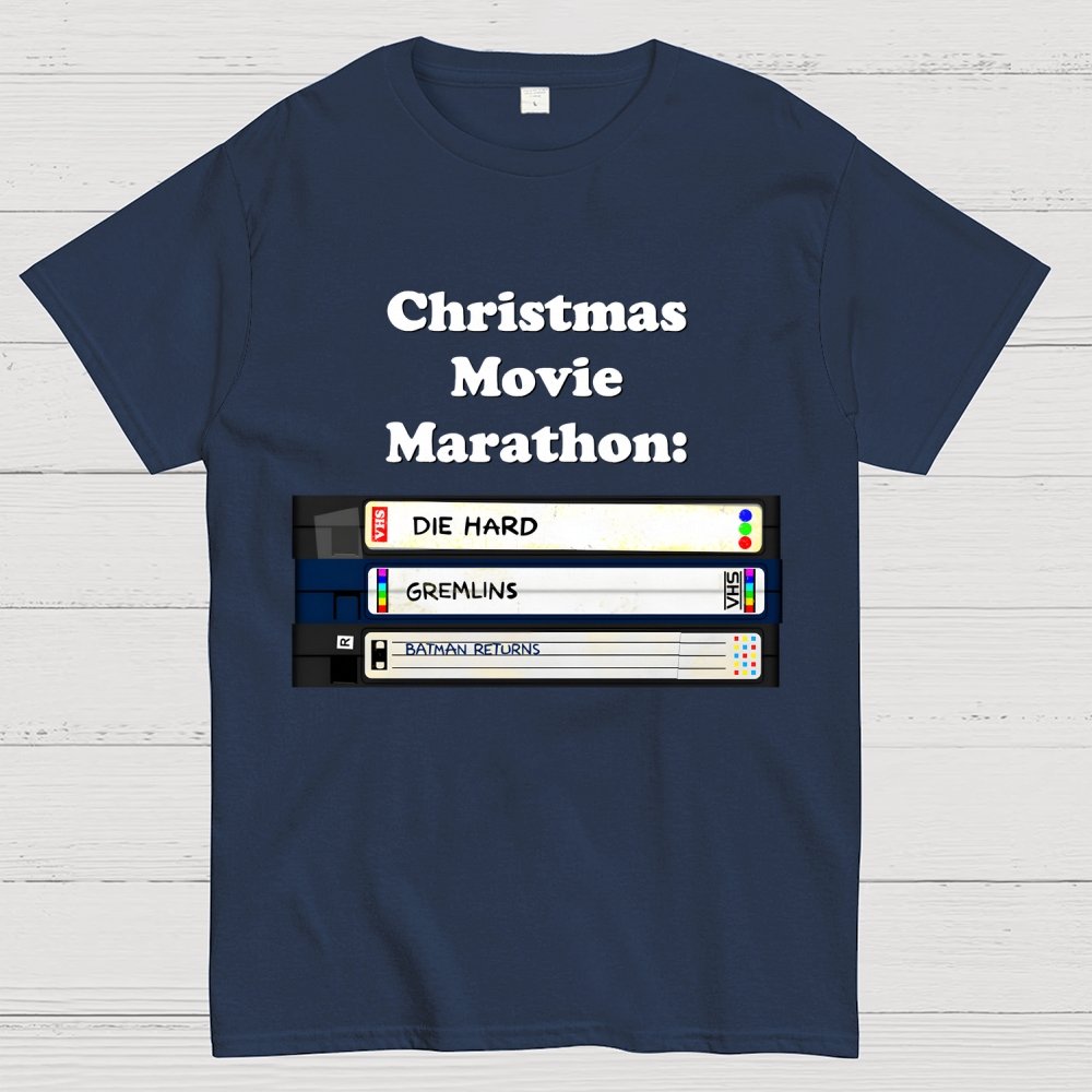 Christmas Movie Marathon (green variant) Geek T-Shirt