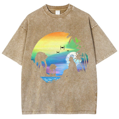 Conquer the paradise Vintage Distressed T-shirt