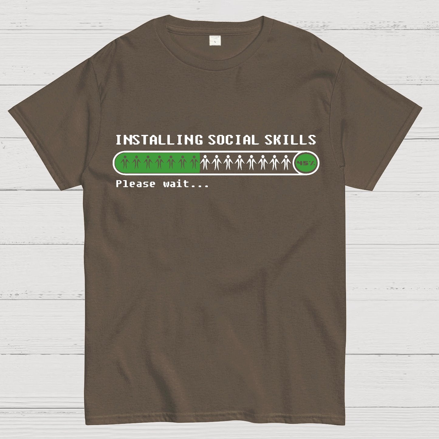 Funny Installing social skills Geek T-Shirt