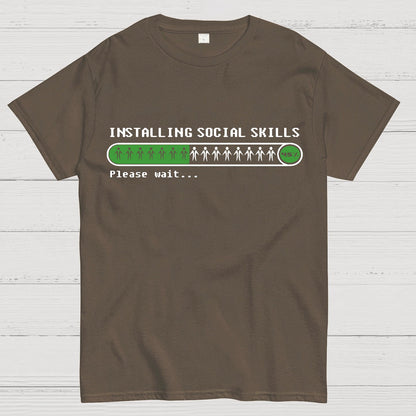 Funny Installing social skills Geek T-Shirt