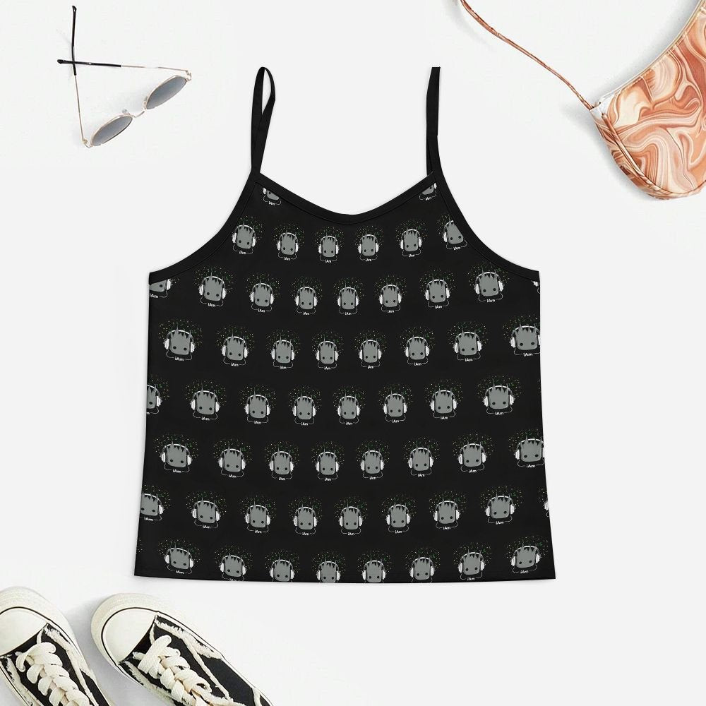 I Am Women's Geek Suspender Cami Set