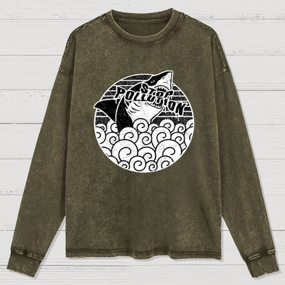 Stop pollution Washed Long Sleeve Tee