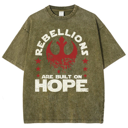 Star Galaxy's  Retro Rebellions Are Built On Hope Vintage Distressed T-shirt