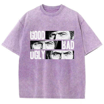 The Good The Bad The Ugly   Vintage Distressed T-shirt
