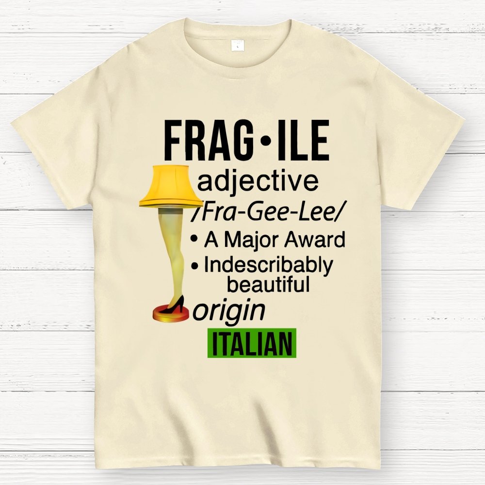Funny Christmas Fragile Major Award Leg Lamp Geek T-Shirt