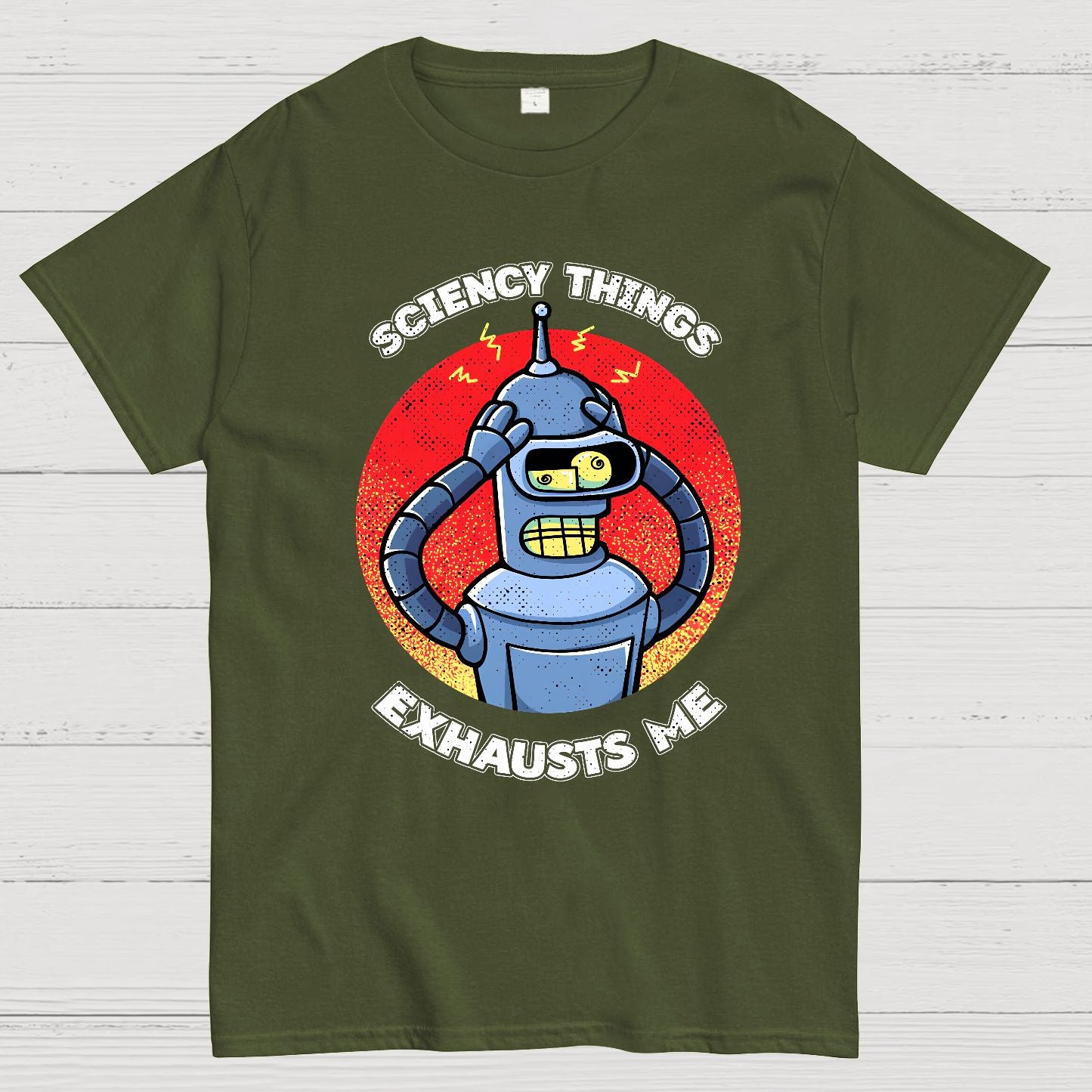 Sciency Things Exhausts Me Geeky T-Shirt