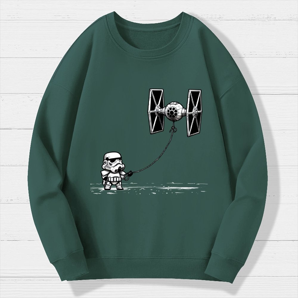 Flying The Galactic Alliance's Kite Geek Cotton Sweatshirt