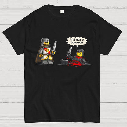 Tis But a Scratch  Fantasy Warrior Parody  Dark Humor Geek T-Shirt