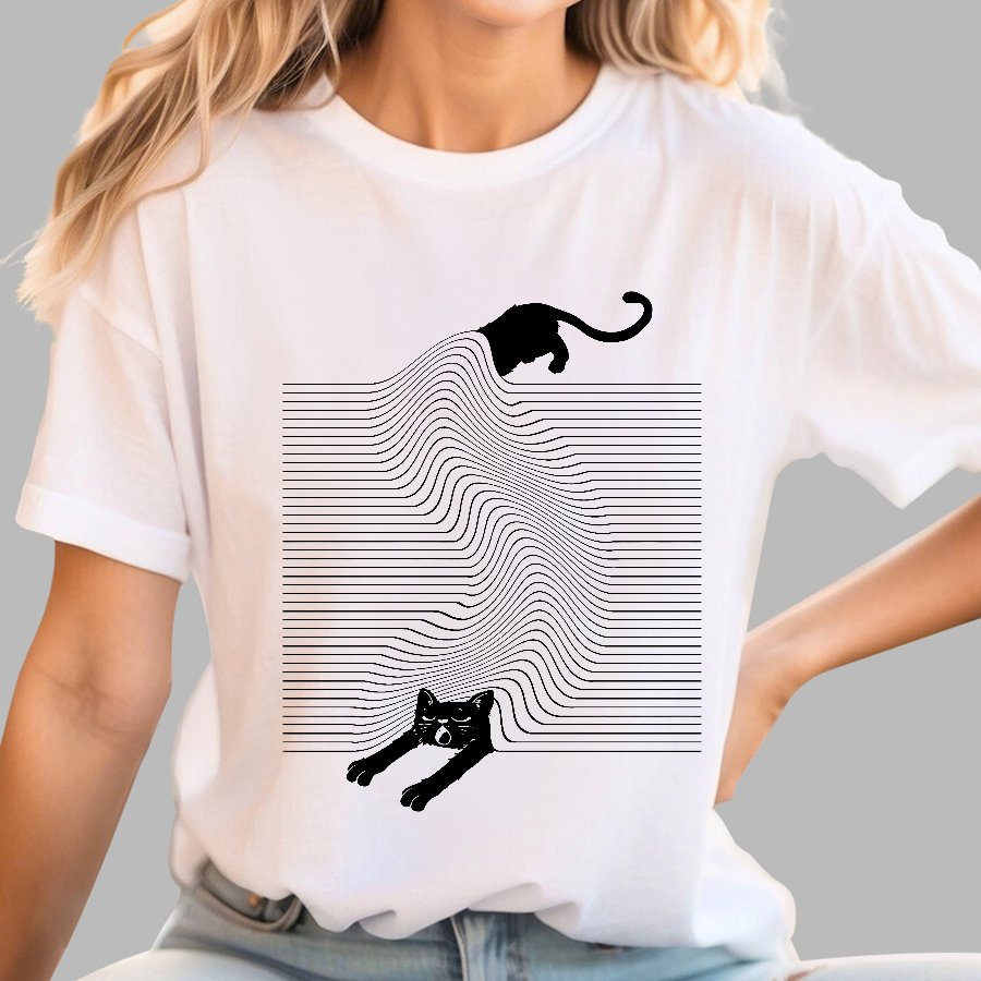 Cute Cat Geek T-Shirt