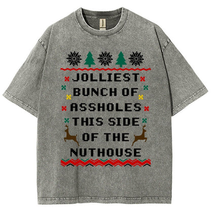 Jolliest Bunch of Assholes This Side of The Nuthouse Vintage Distressed T-shirt